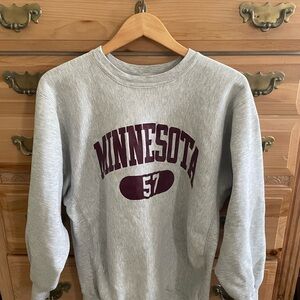 Gray Minnesota Crewneck Sweatshirt